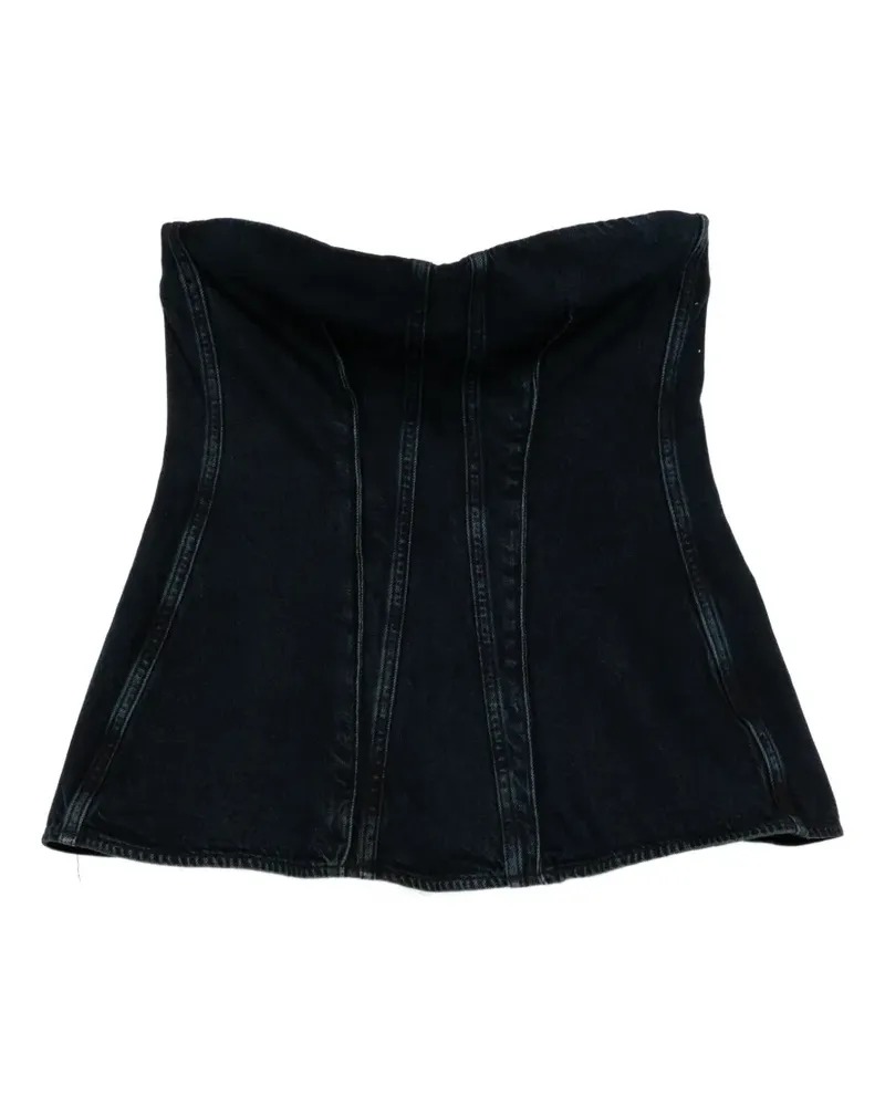 AGOLDE Lara corset top - Blau Blau
