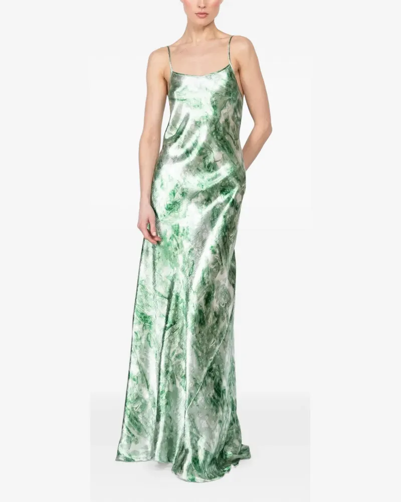 Victoria Beckham strap V-neck dress - Grün Grün