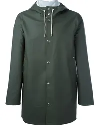 Stutterheim Regenmantel mit Kapuze Grün