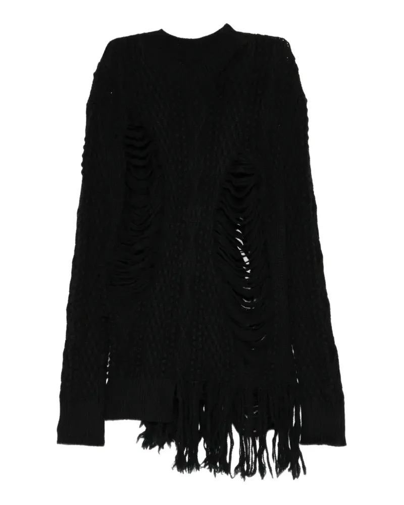 Yohji Yamamoto Carma Pullover - Schwarz Schwarz