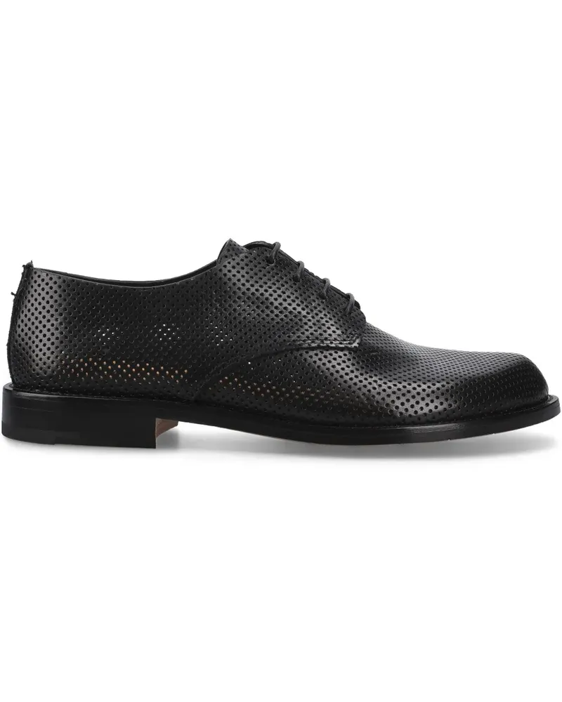 Premiata Derby-Schuhe mit Budapestermuster - Schwarz Schwarz