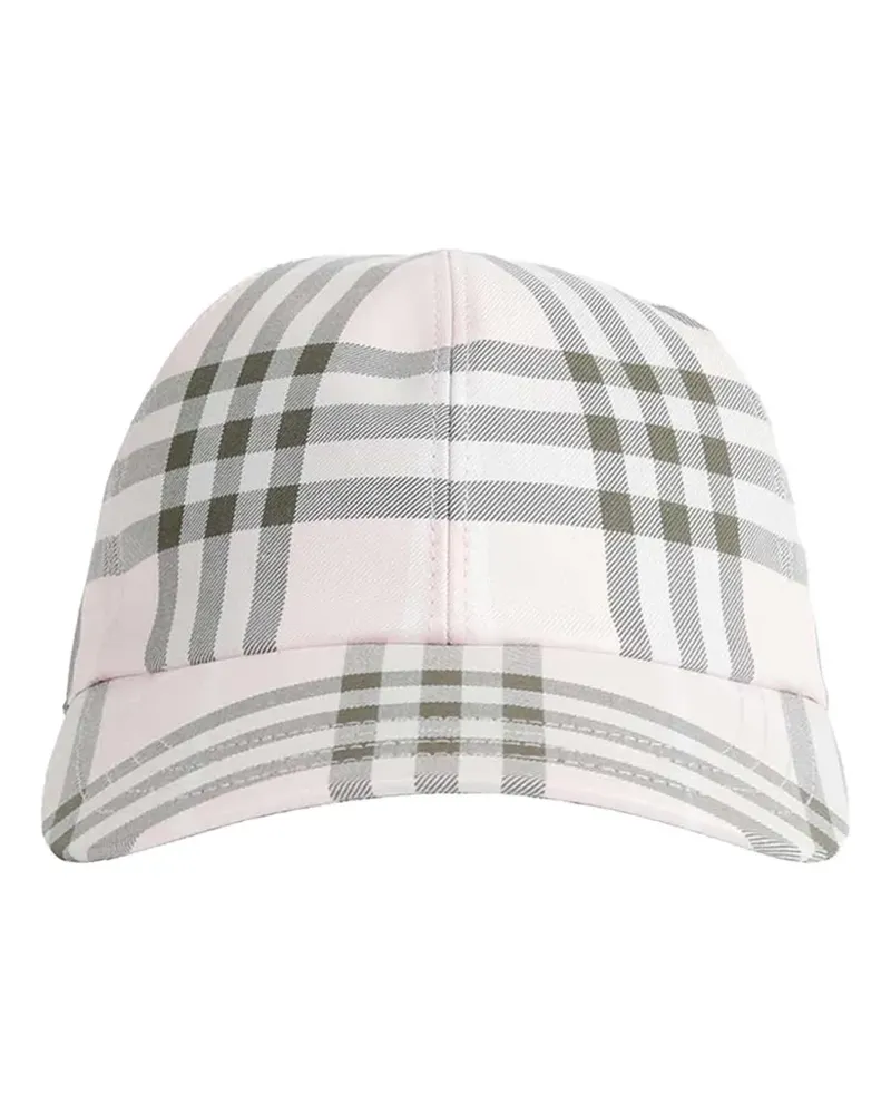 Burberry Nova Check cotton baseball cap - Rosa Rosa