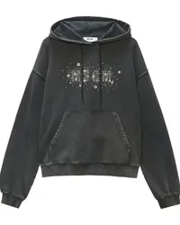 MSGM Hoodie mit Nieten Schwarz