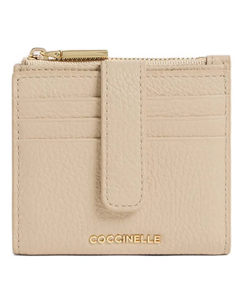 Coccinelle Portemonnaie mit Druckknopf - Nude Nude