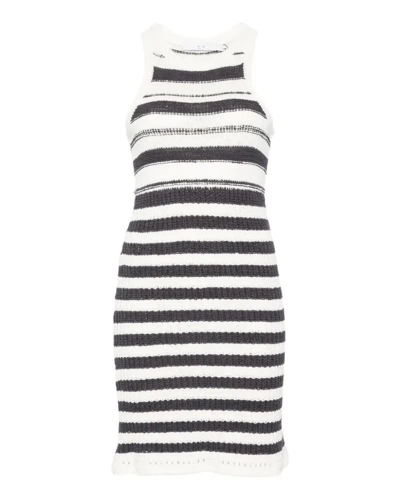 IRO Miyana striped racerback mini dress - Weiß Weiß