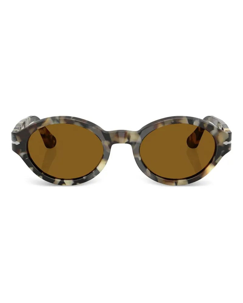 Persol Sonnenbrille mit rundem Gestell - Braun Braun