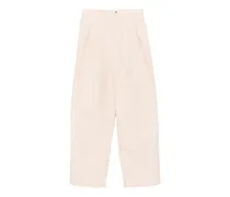 Plissierte Palazzohose - Nude