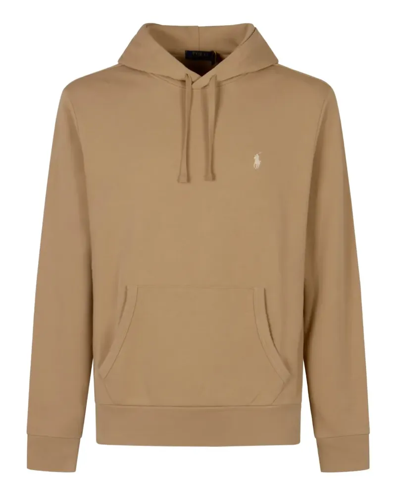 Ralph Lauren logo-embroidered drawstring hoodie - Braun Braun
