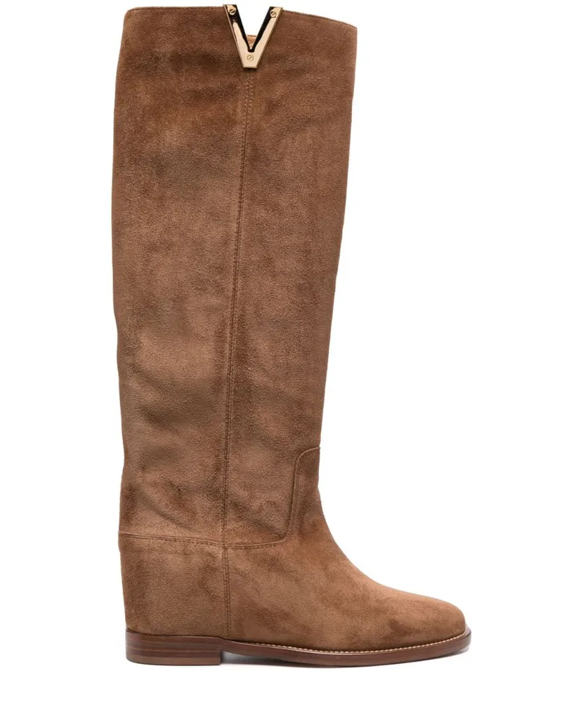 Via Roma 15 Kniehohe Stiefel - Braun Braun