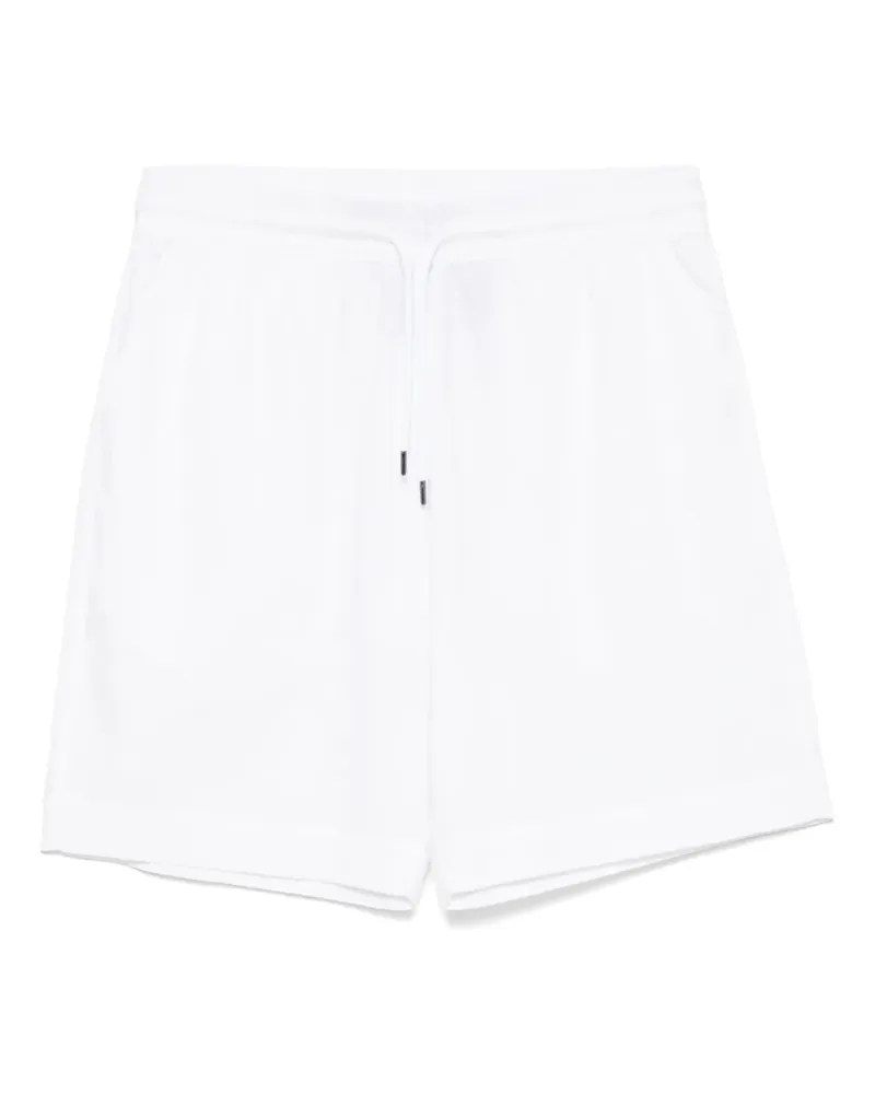 Emporio Armani Shorts mit Logo-Stickerei - Weiß Weiß