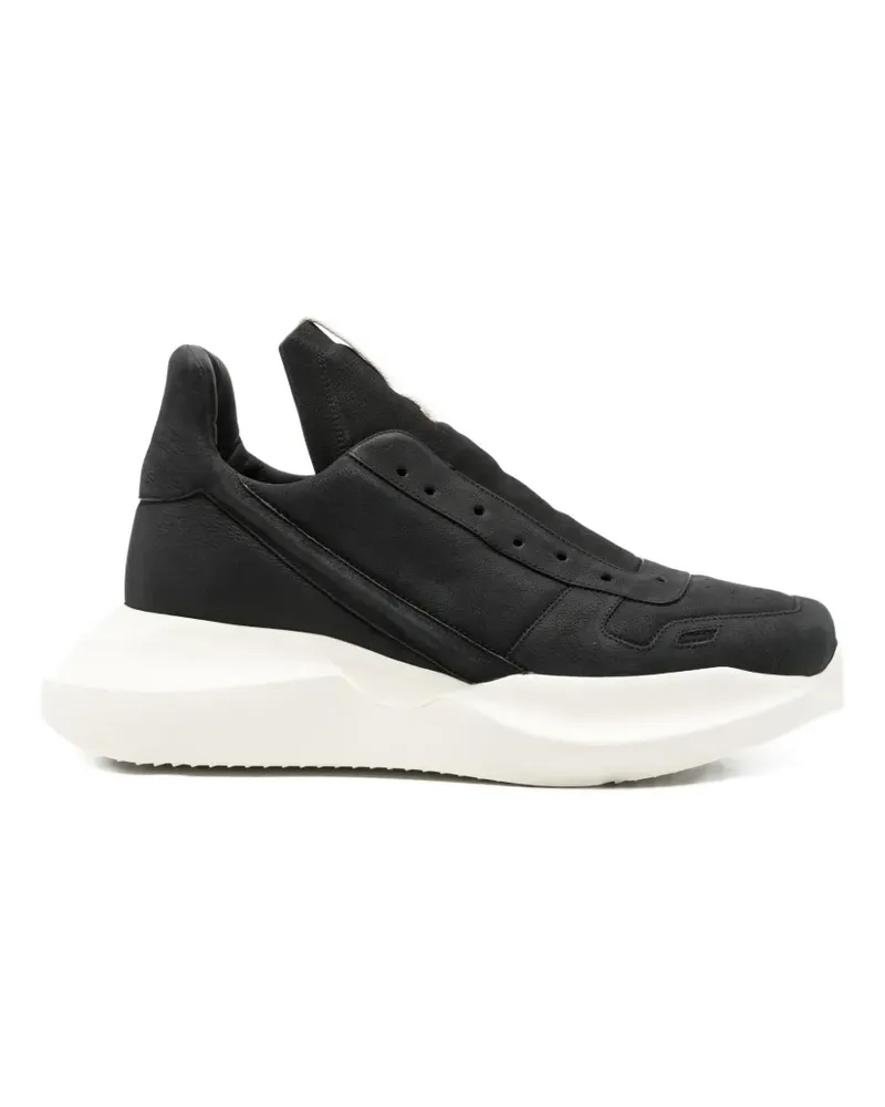 Rick Owens Geth leather sneakers - Schwarz Schwarz