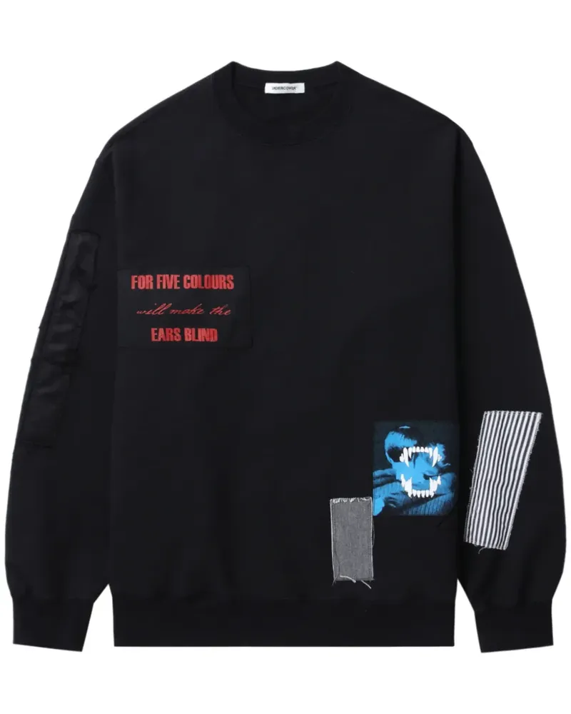 Undercover Sweatshirt mit Patch-Detail - Schwarz Schwarz