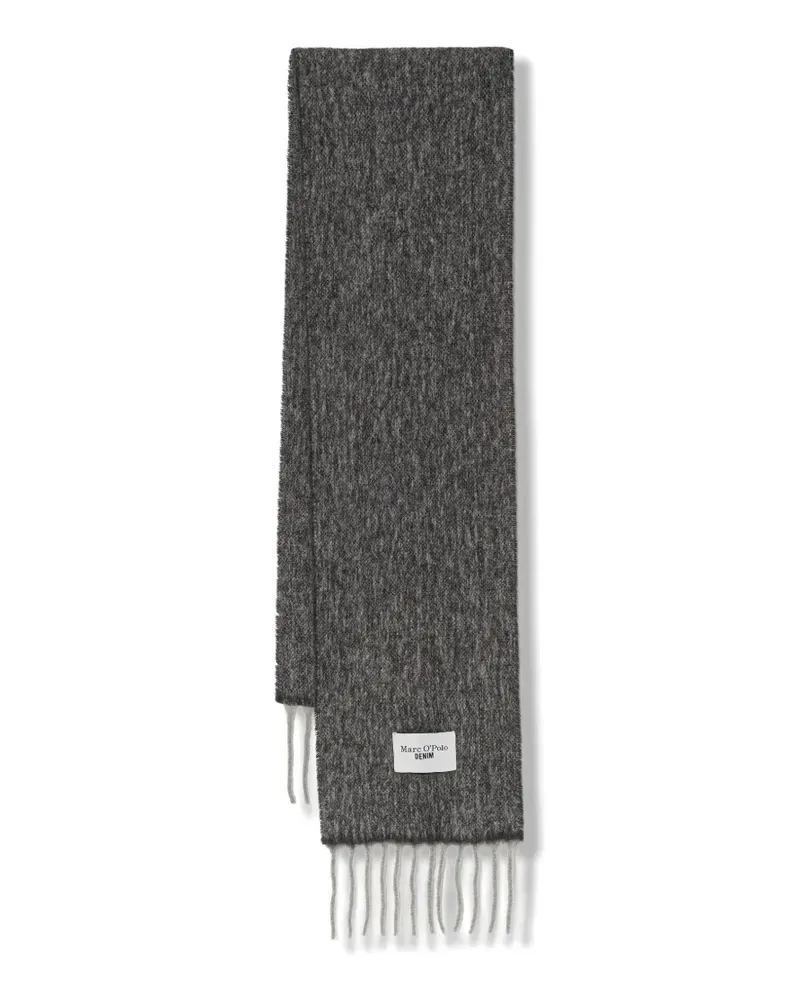 Marc O'Polo fringed scarf - Grau Grau