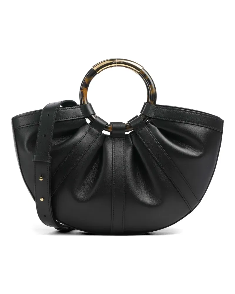 Coccinelle Tote Bag mit rundem Henkel - Schwarz Schwarz