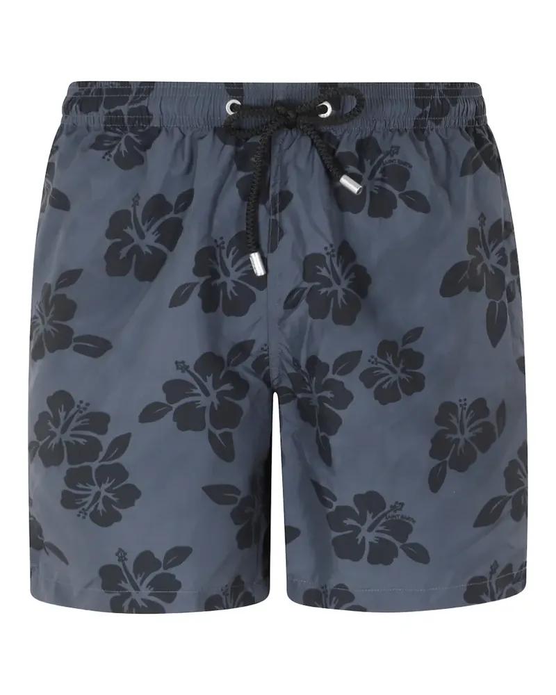 MC2 Saint Barth Lighting Ultralight hibiscus-print swim shorts - Grau Grau