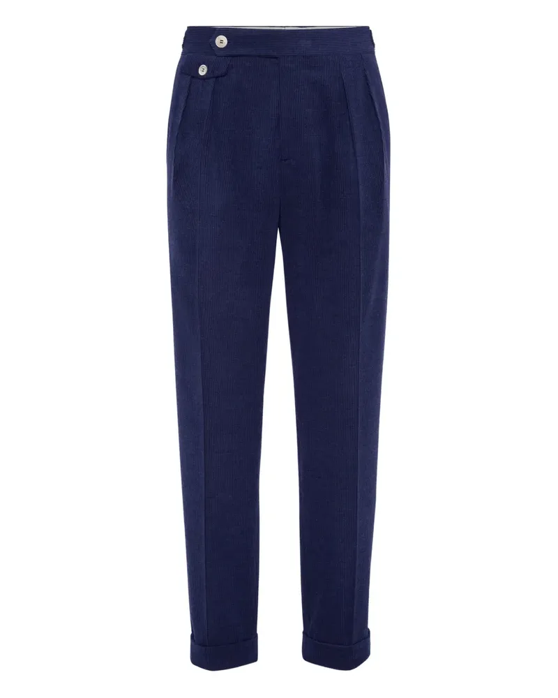 Brunello Cucinelli Klassische Bundfaltenhose - Blau Blau