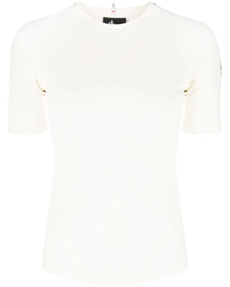 Moncler T-Shirt mit grafischem Print - Weiß Weiß