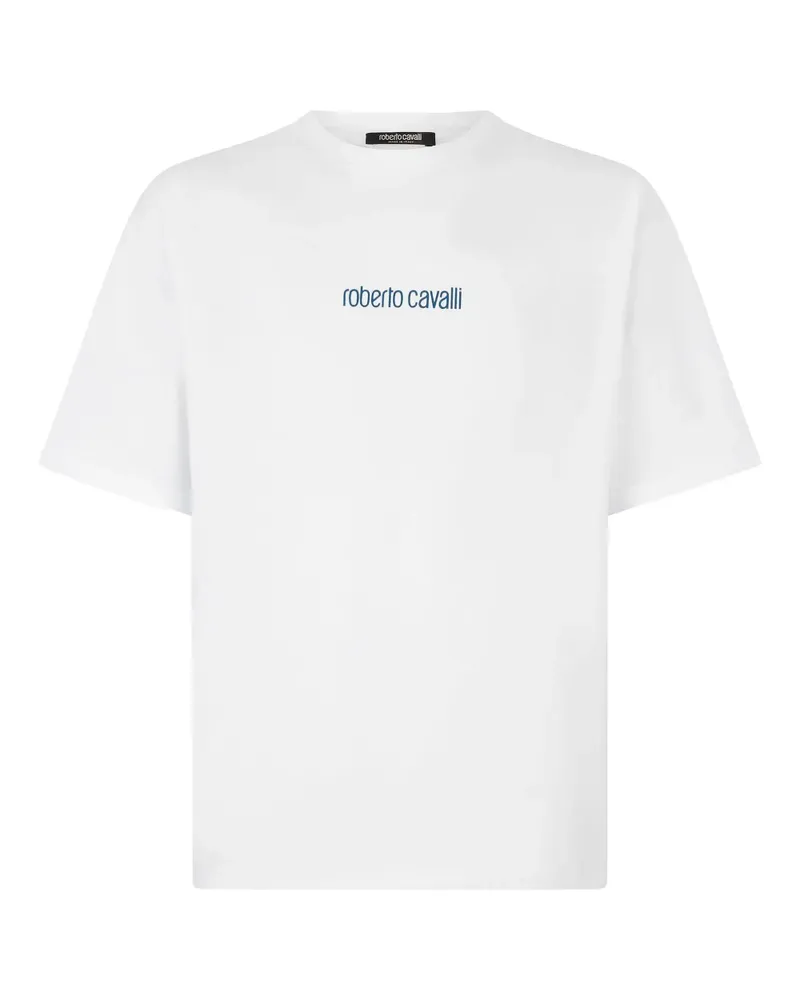 Roberto Cavalli T-Shirt mit Logo-Print - Weiß Weiß