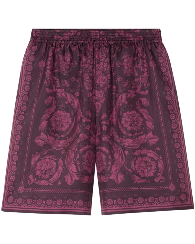 Versace Barocco Seidenshorts - Rosa Rosa