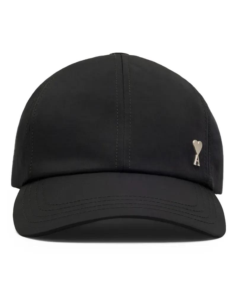 AMI Paris Ami de Coeur Baseballkappe mit Niete - Schwarz Schwarz