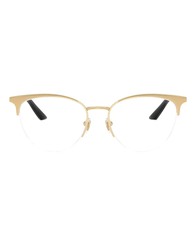 Versace Klassische Halbrandbrille - Gold Gold