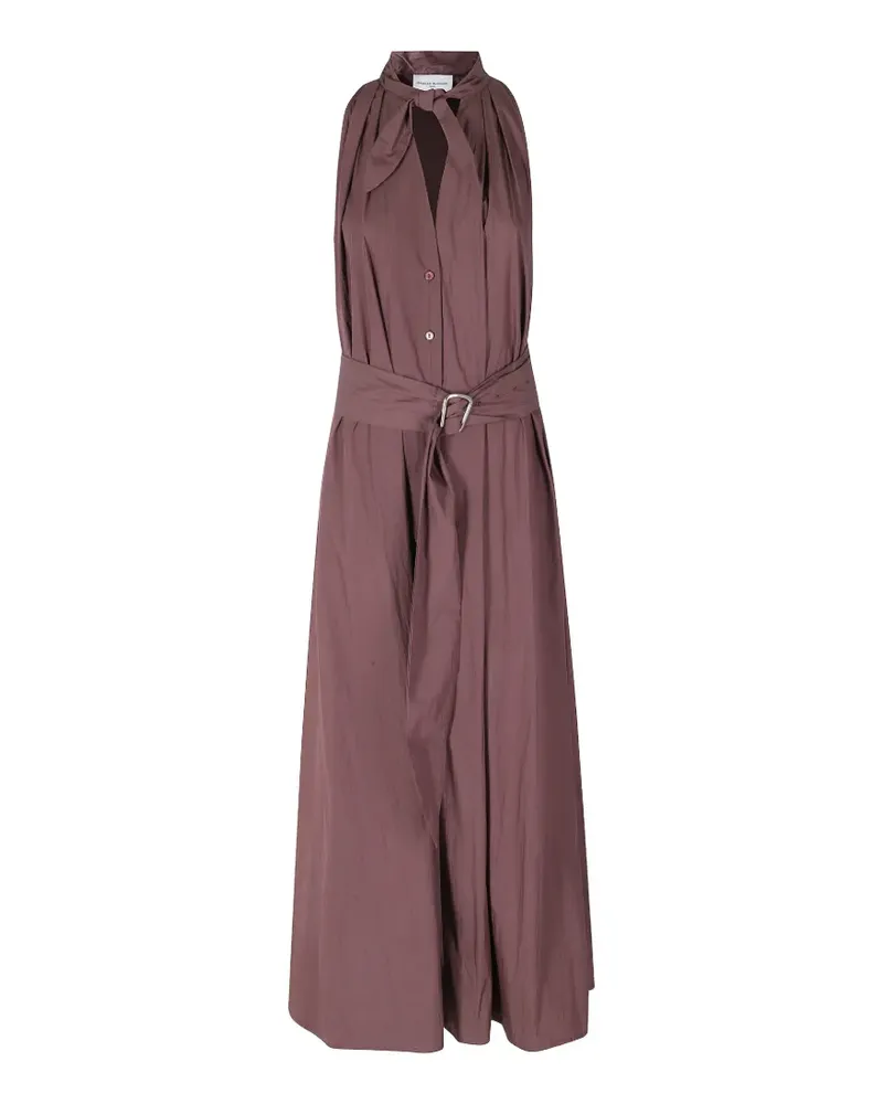 Isabelle Blanche belted sleeveless maxi dress - Braun Braun