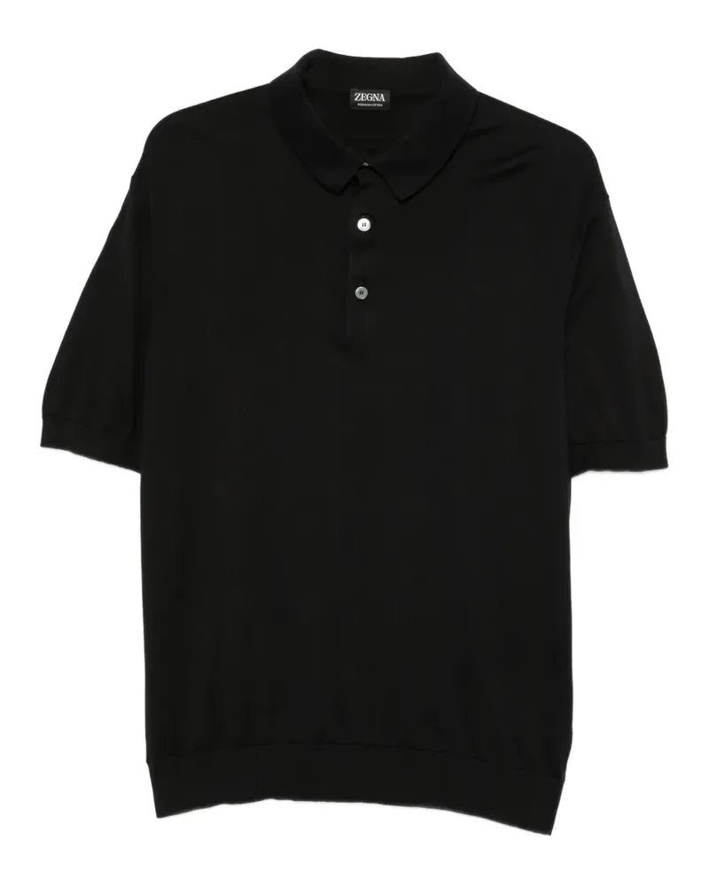 Ermenegildo Zegna short-sleeve polo shirt - Schwarz Schwarz