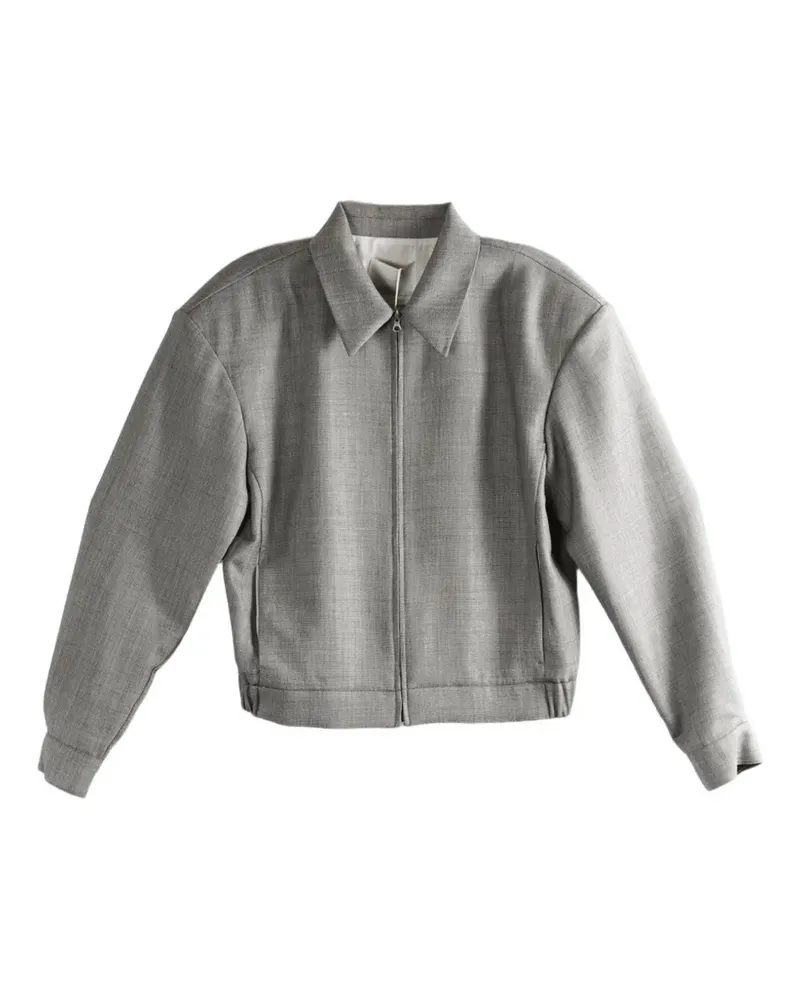AMOMENTO zip-up jacket - Grau Grau