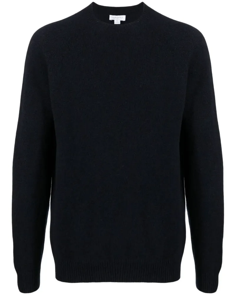 Sunspel Pullover mit Rundhalsausschnitt - Blau Blau
