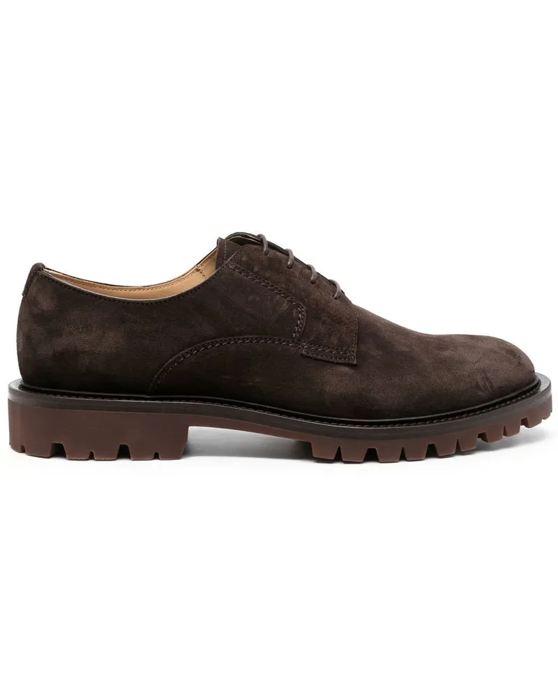 Scarosso Schnürschuhe aus Wildleder - Braun Braun