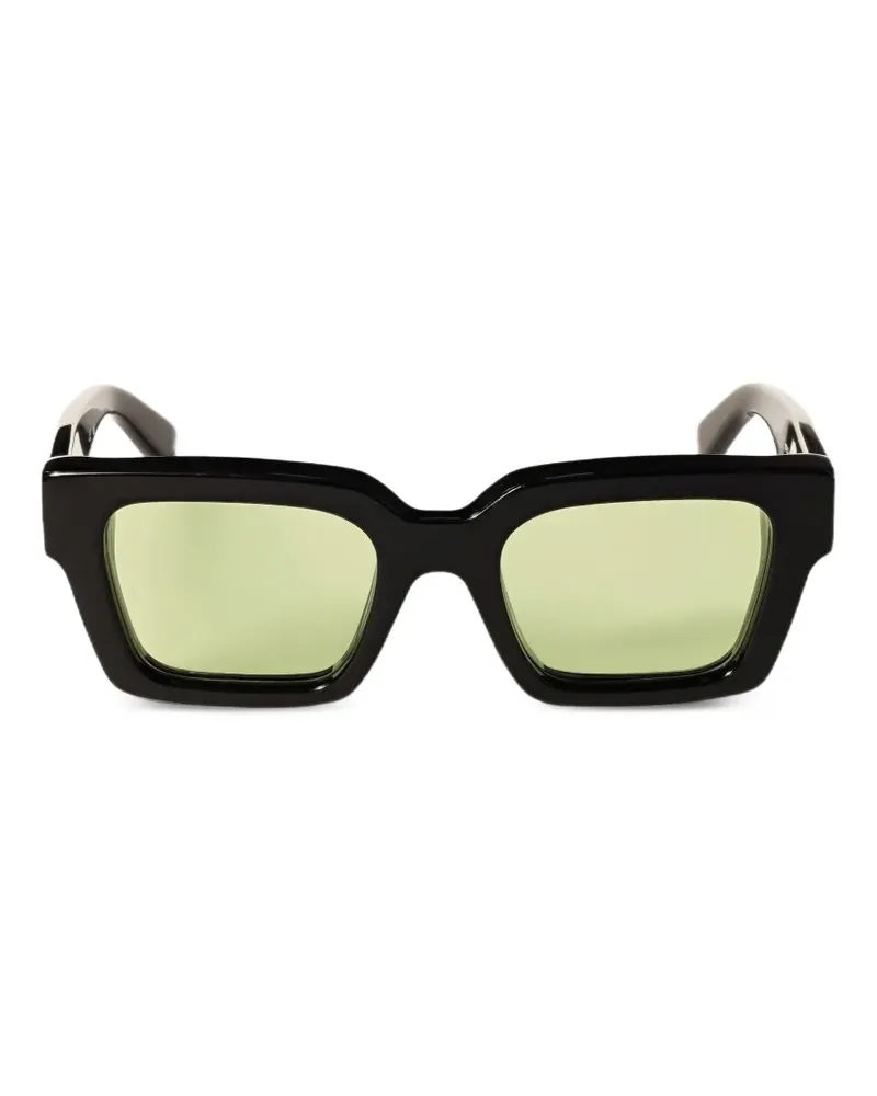 OFF-WHITE Virgil Sonnenbrille mit eckigem Gestell - Schwarz Schwarz
