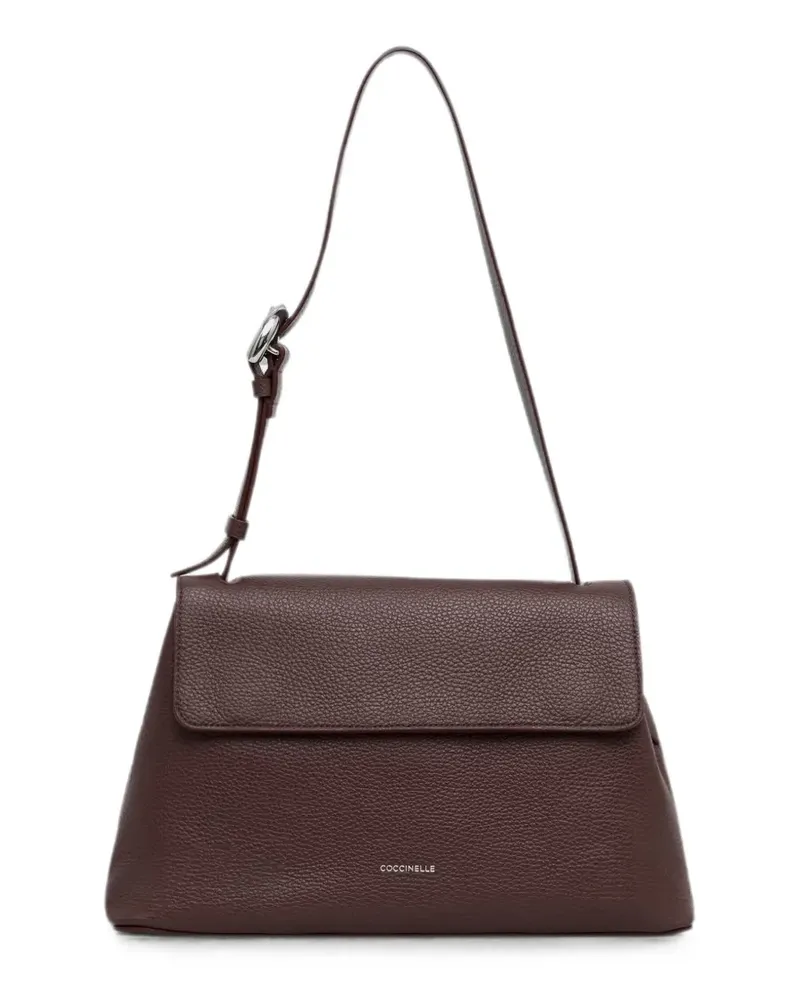 Coccinelle Shopper aus gekörntem Leder - Braun Braun