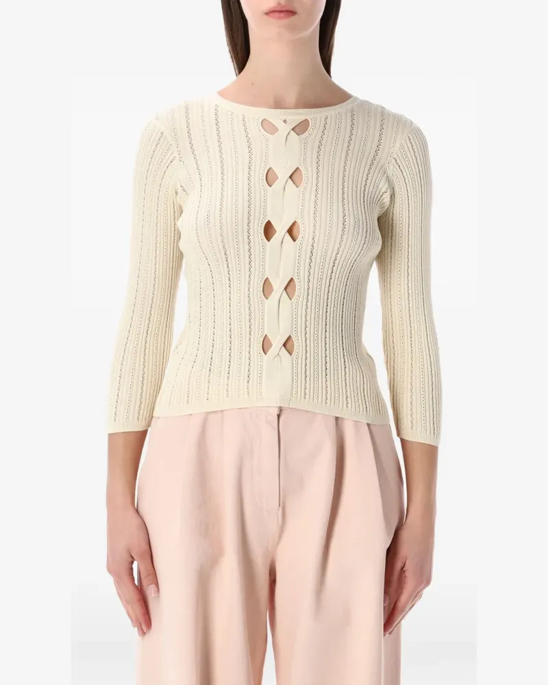 Sessùn Alencar cut-out sweater - Nude Nude