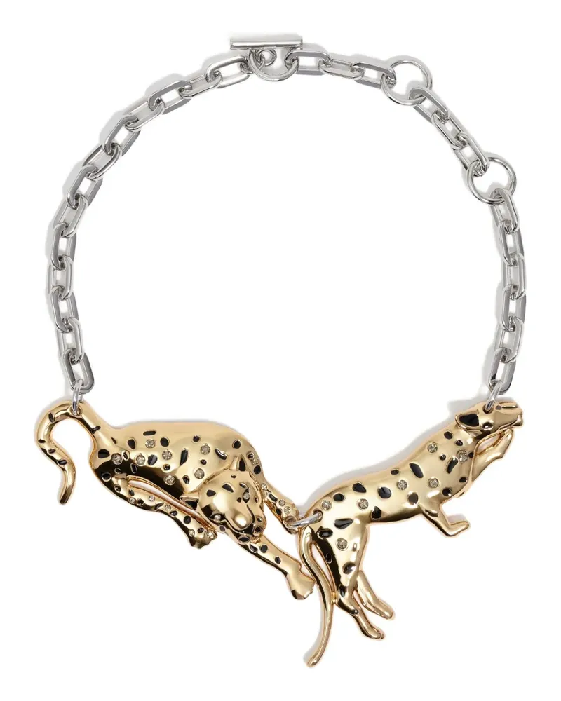 BIMBA Y LOLA Halskette mit Geparden-Anhänger - Gold Gold