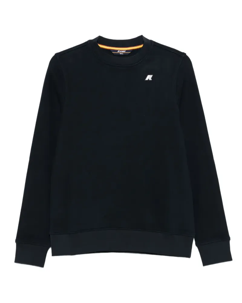 K-Way Sweatshirt mit Logo-Patch - Blau Blau