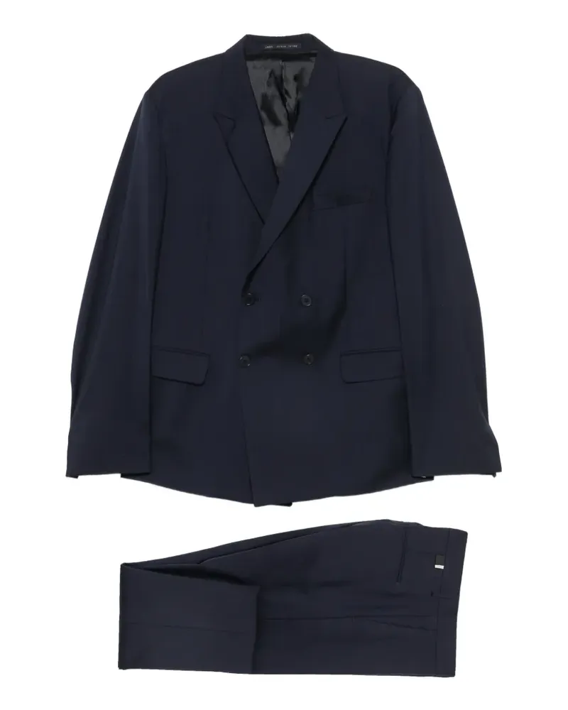 Low Brand double-breasted suit - Blau Blau