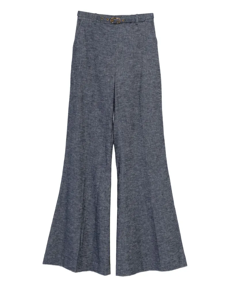 Zimmermann Ausgestellte Hypnotic Hose mit Gürtel - Blau Blau