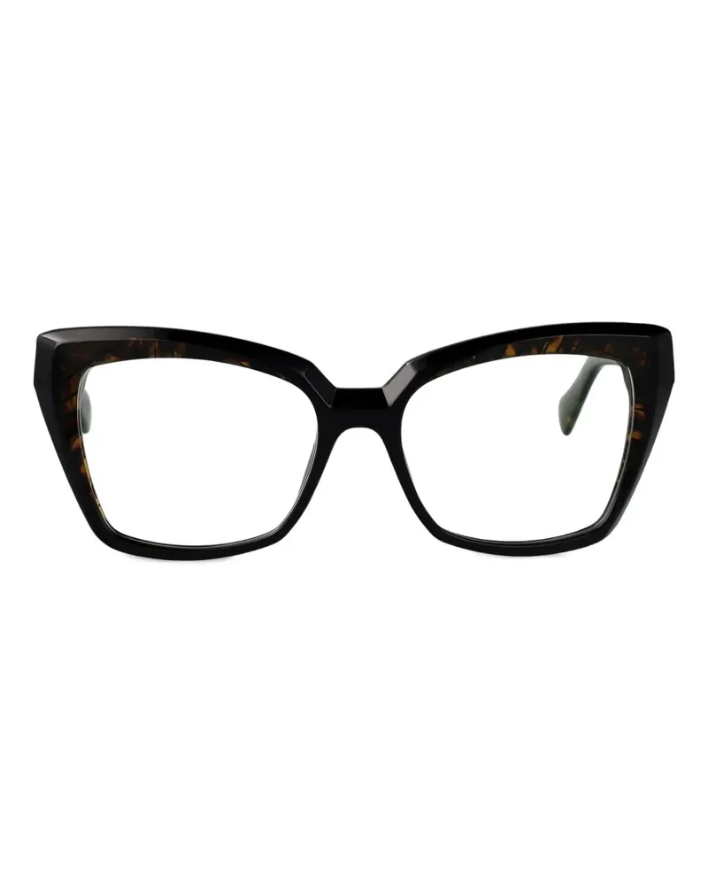 CAZAL Brille mit Logo-Print - Schwarz Schwarz