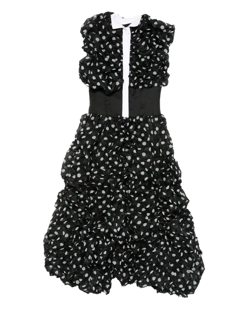 Viktor & Rolf Maxikleid mit Polka Dots - Schwarz Schwarz