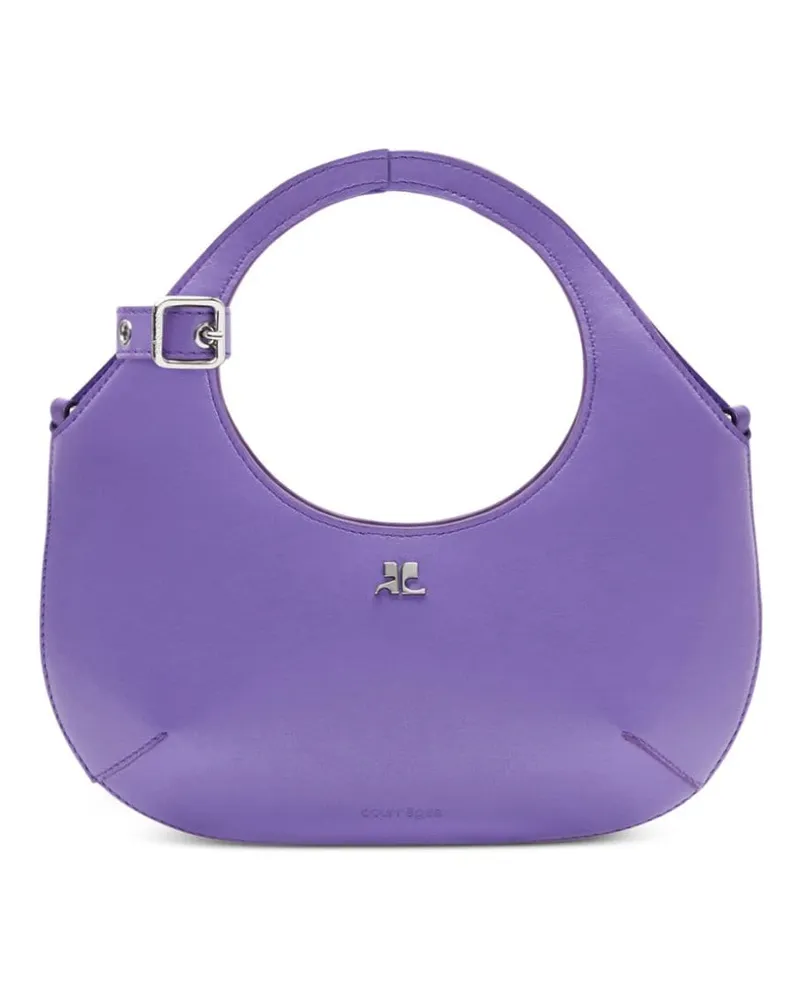 Courrèges Holy Mini-Tasche aus Leder Violett