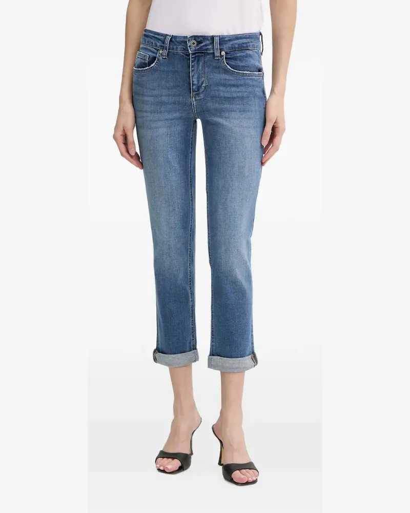 Liu Jo rolled-cuff cropped jeans - Blau Blau