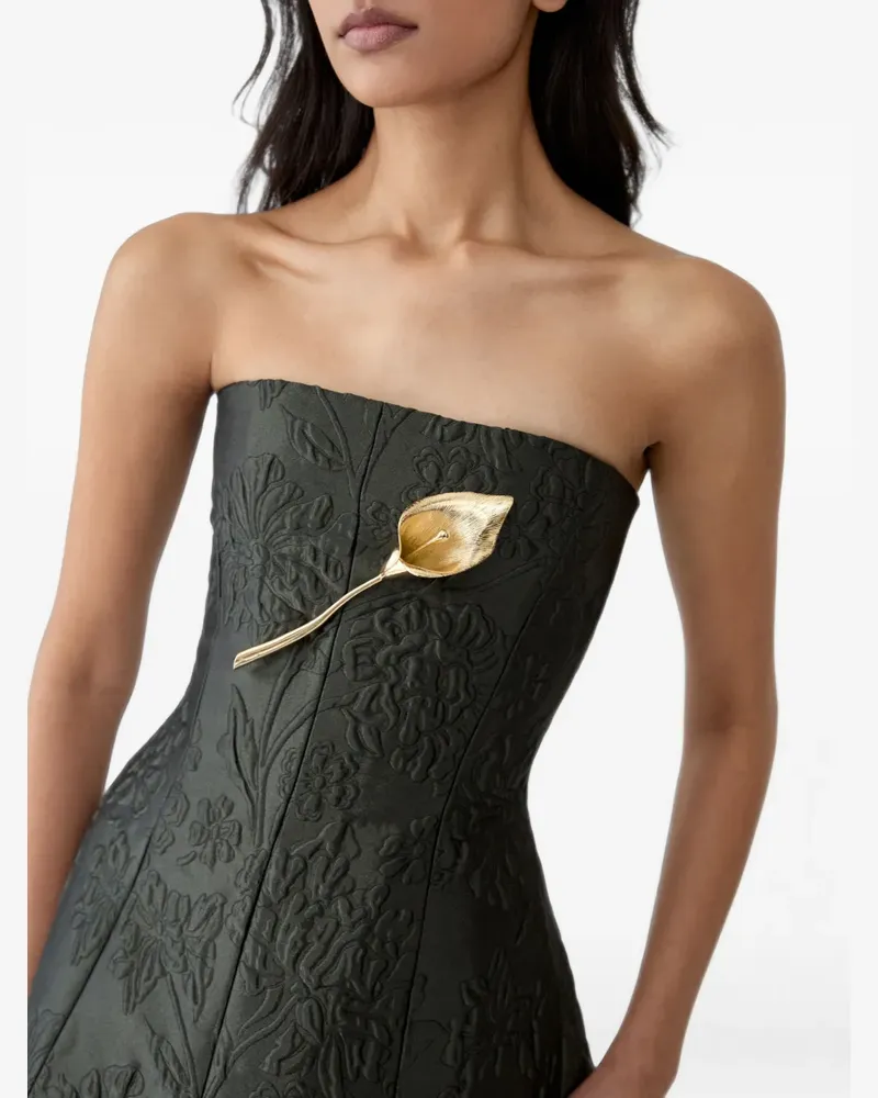 Carolina Herrera New York Calla Lily brooch - Gold Gold