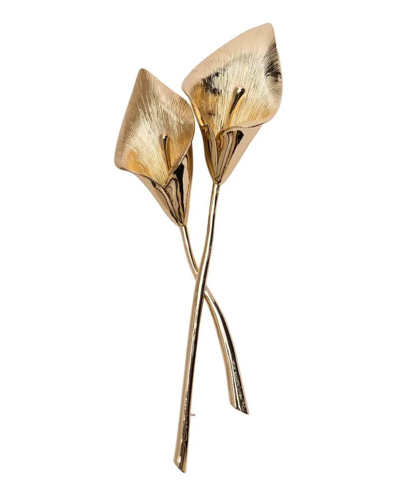 Carolina Herrera New York Calla Lily brooch - Gold Gold