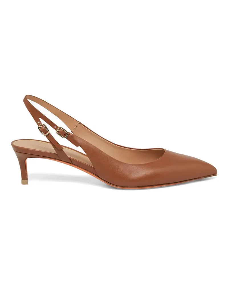 Santoni Audrey pointed-toe slingback pumps - Braun Braun