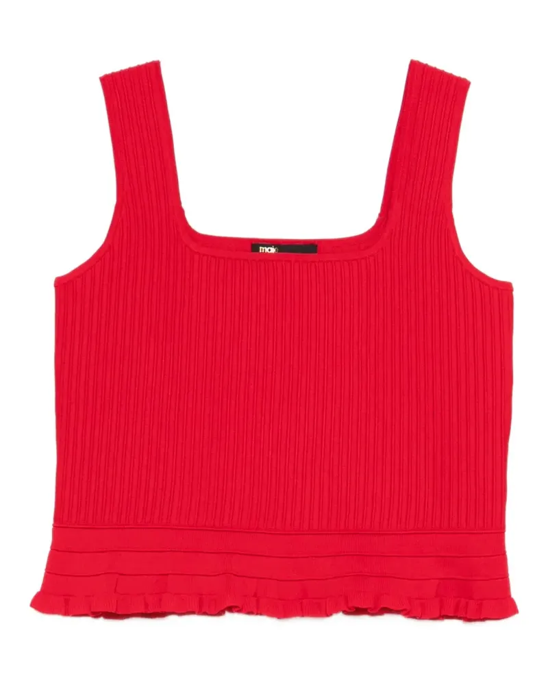 Maje Top mit Rüschen - Rot Rot