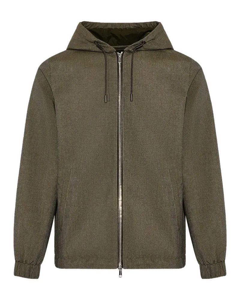 Yves Salomon Jacke mit Kapuze - Grün Grün