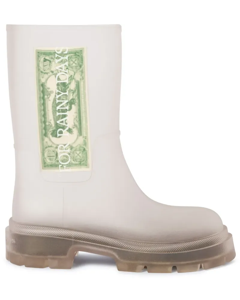 OFF-WHITE Reboot Dollar Stiefel - Weiß Weiß
