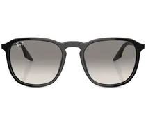 Runde Sonnenbrille aus Acetat - Schwarz