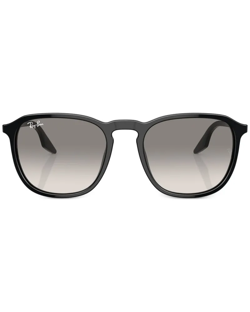 Ray Ban Runde Sonnenbrille aus Acetat - Schwarz Schwarz