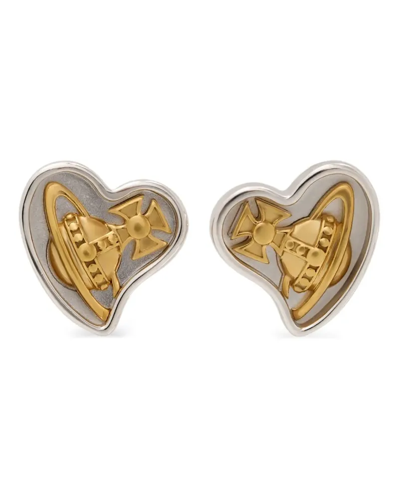 Vivienne Westwood Faye heart orb earrings - Silber Silber